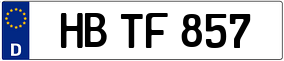 Trailer License Plate